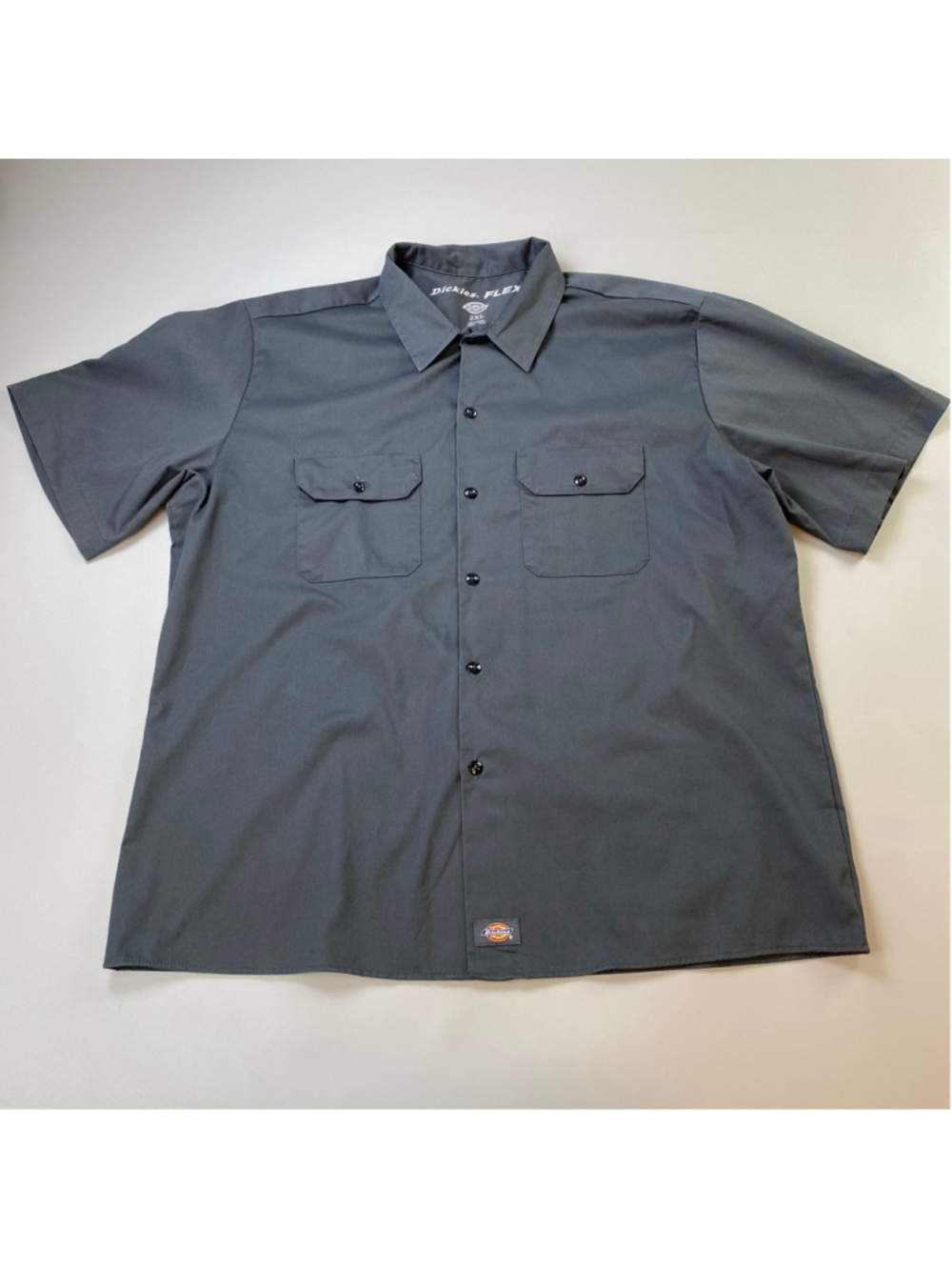 Dickies Shirt Gray Mens XXL Flex Button Down Skater Gorpcore Utility Grunge Work